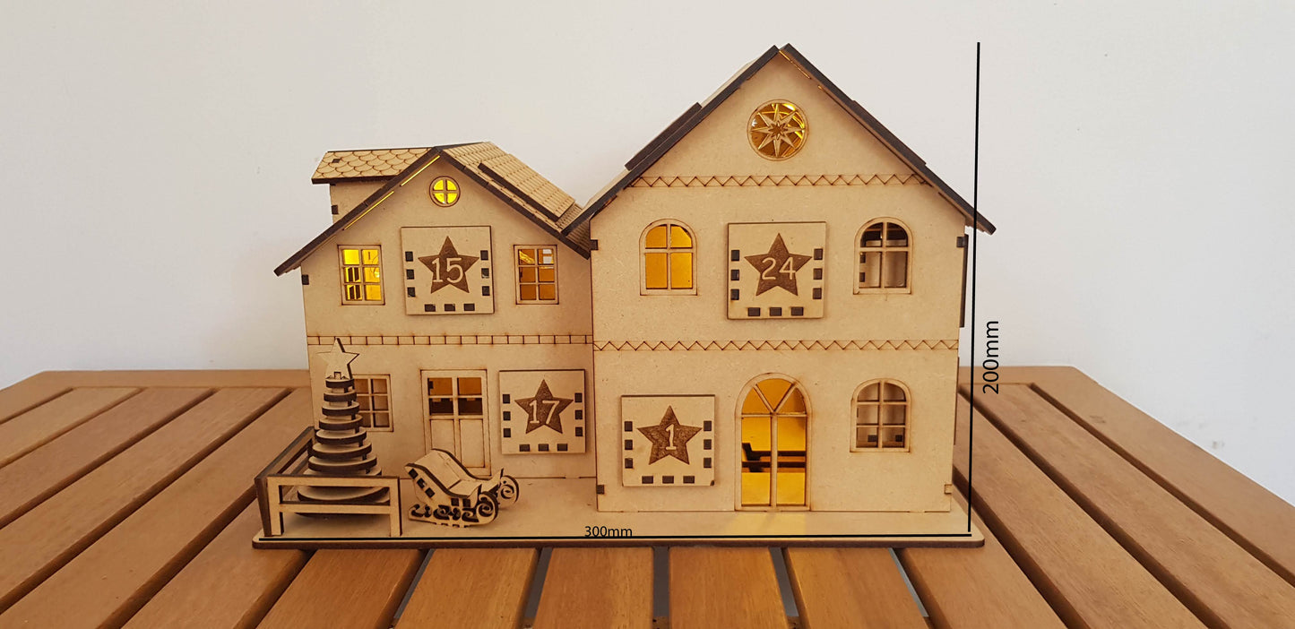 Classic Kiwiana Advent Calander (Natural Wood)