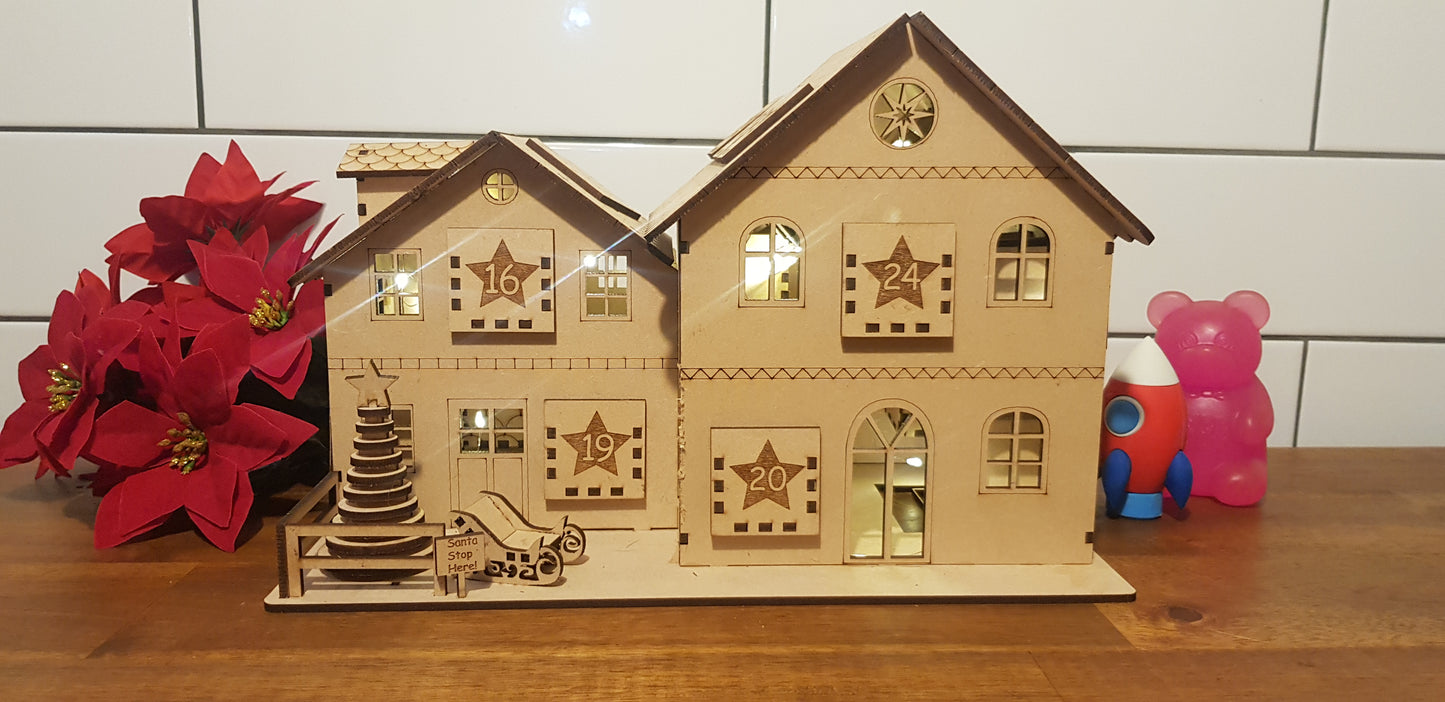 Classic Kiwiana Advent Calander (Natural Wood)